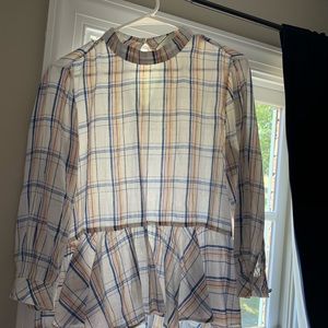 Anthropologie Maeve peplum blouse